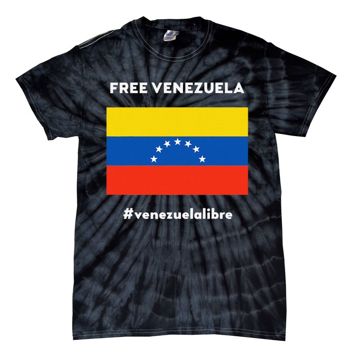 Free Venezuela Venezuela Libre Tie-Dye T-Shirt