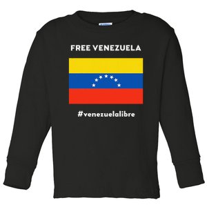 Free Venezuela Venezuela Libre Toddler Long Sleeve Shirt