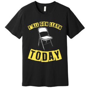 Funny Video Viral Folding Chair Alabama Meme Boat Brawl Premium T-Shirt