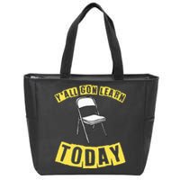 Funny Video Viral Folding Chair Alabama Meme Boat Brawl Zip Tote Bag