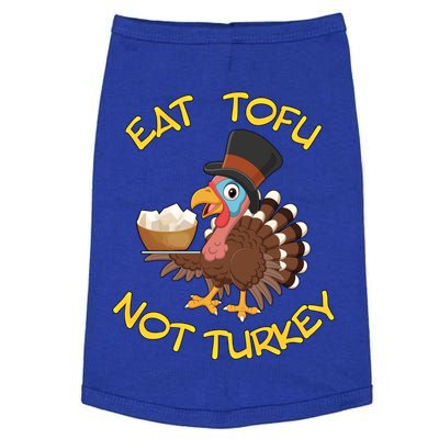 Funny Vegan Vegetarian Thanksgiving Meal Eat Tofu Not Turkey Gift Doggie Tank