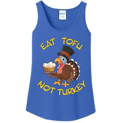 Funny Vegan Vegetarian Thanksgiving Meal Eat Tofu Not Turkey Gift Ladies Essential Tank