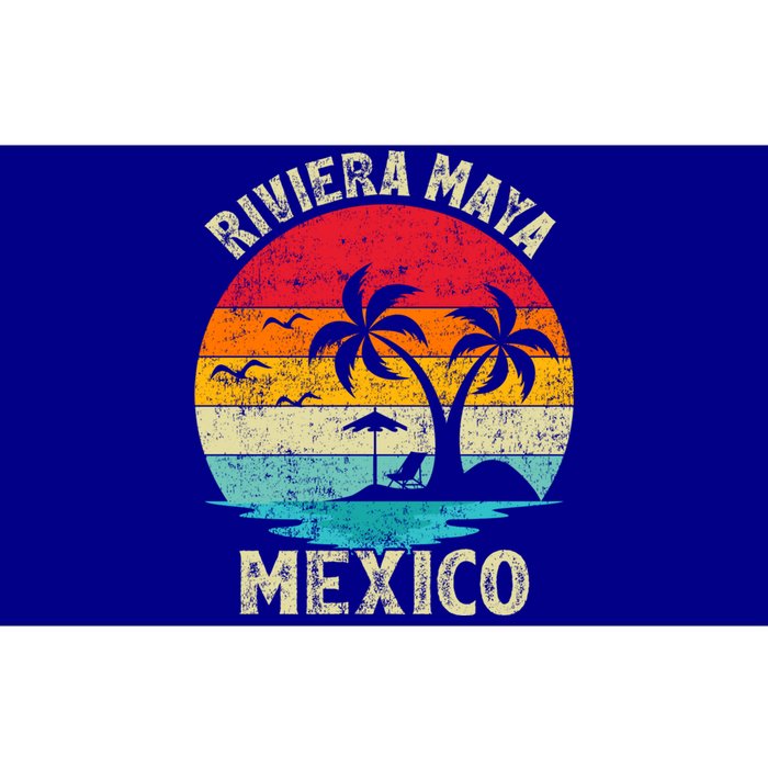 Family Vacation Vintage Retro Mexico Riviera Maya Beach Gift Bumper Sticker