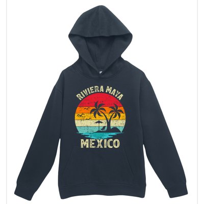 Family Vacation Vintage Retro Mexico Riviera Maya Beach Gift Urban Pullover Hoodie