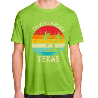 Family Vacation Vintage Retro Texas Galveston Beach Funny Gift Adult ChromaSoft Performance T-Shirt