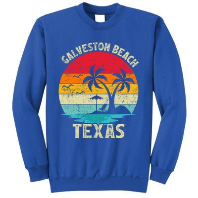 Family Vacation Vintage Retro Texas Galveston Beach Funny Gift Sweatshirt