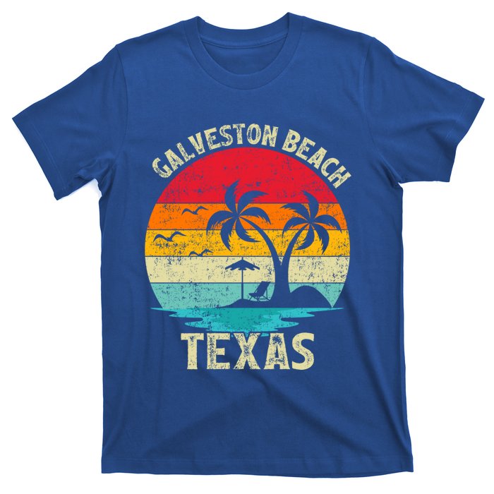 Family Vacation Vintage Retro Texas Galveston Beach Funny Gift T-Shirt