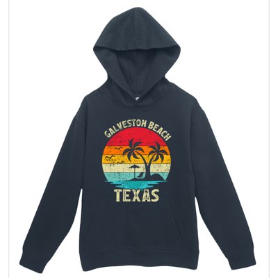 Family Vacation Vintage Retro Texas Galveston Beach Funny Gift Urban Pullover Hoodie