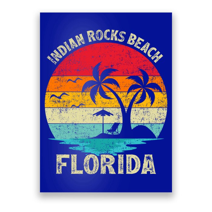 Family Vacation Vintage Retro Florida Indian Rocks Beach Gift Poster