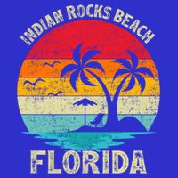 Family Vacation Vintage Retro Florida Indian Rocks Beach Gift Poster