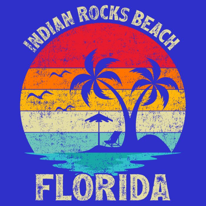 Family Vacation Vintage Retro Florida Indian Rocks Beach Gift Poster