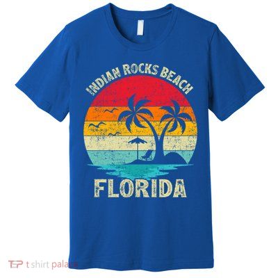 Family Vacation Vintage Retro Florida Indian Rocks Beach Gift Premium T-Shirt