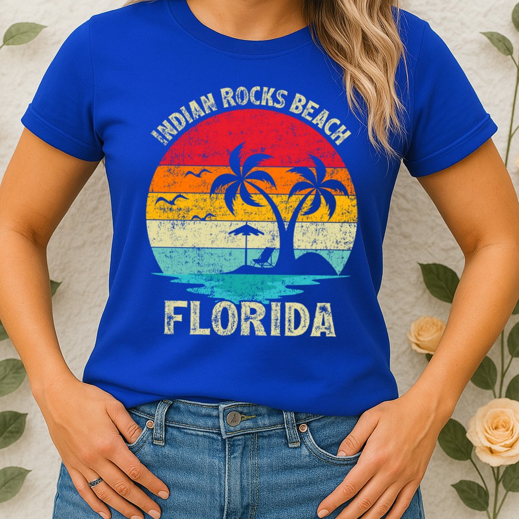 Family Vacation Vintage Retro Florida Indian Rocks Beach Gift Womens T-Shirt