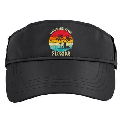 Family Vacation Vintage Retro Florida Clearwater Beach Cute Gift Adult Drive Performance Visor