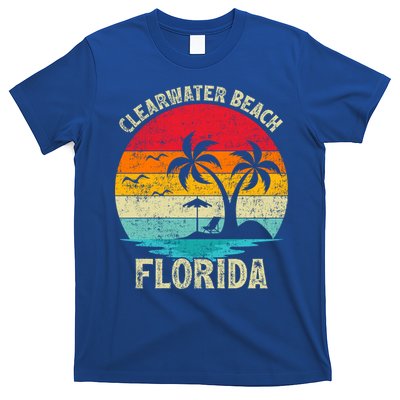 Family Vacation Vintage Retro Florida Clearwater Beach Cute Gift T-Shirt