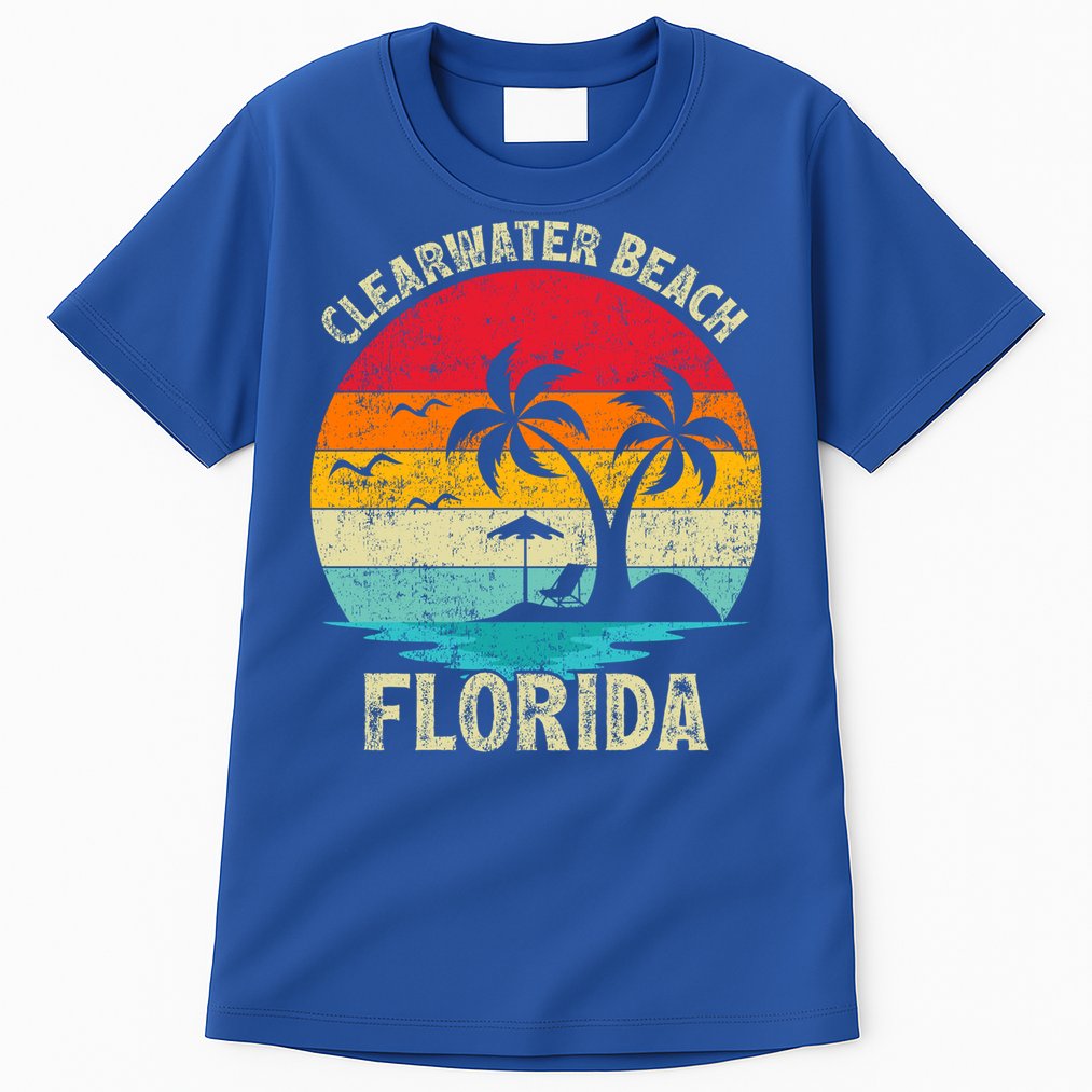 Family Vacation Vintage Retro Florida Clearwater Beach Cute Gift Tall T-Shirt