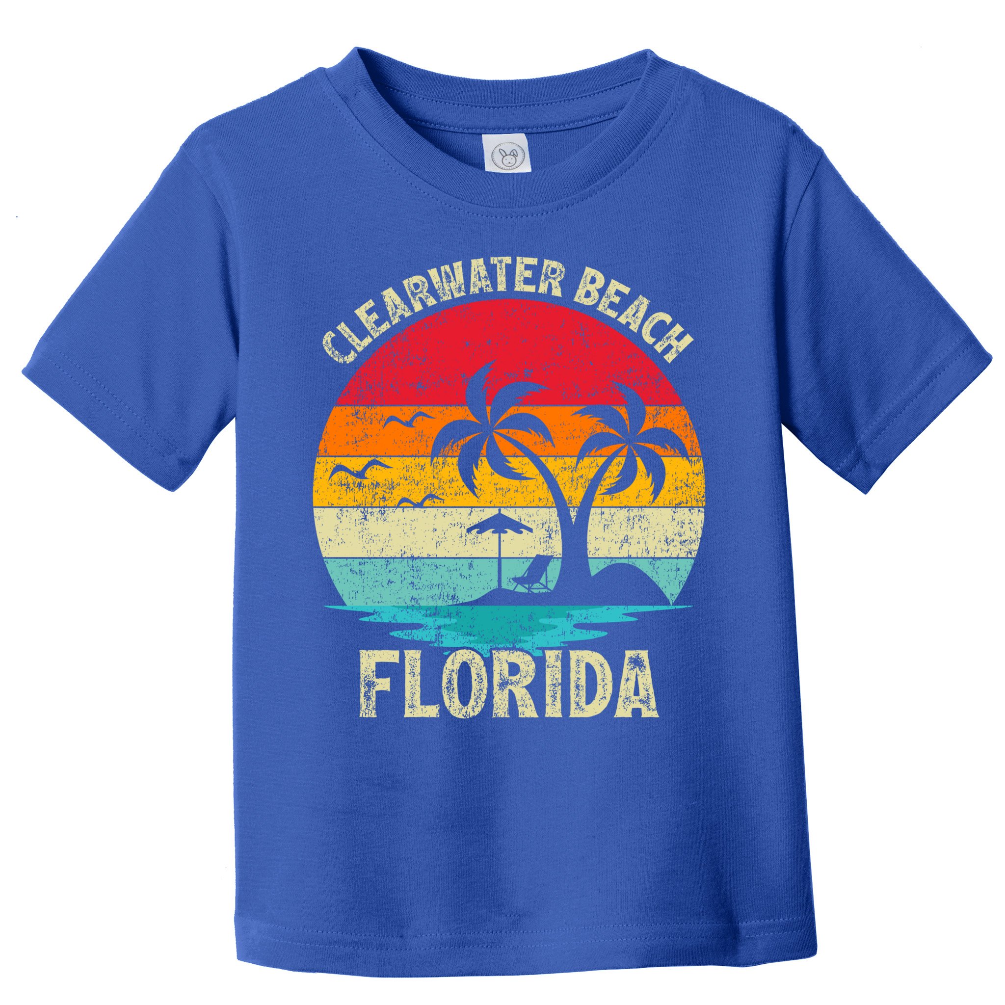 Family Vacation Vintage Retro Florida Clearwater Beach Cute Gift Toddler T-Shirt