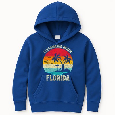Family Vacation Vintage Retro Florida Clearwater Beach Cute Gift Kids Hoodie