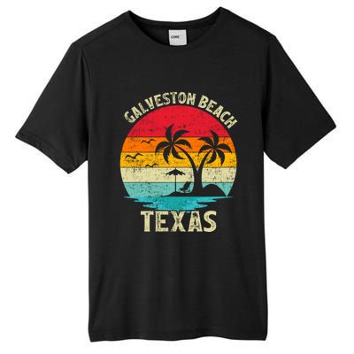 Family Vacation Vintage Retro Texas Galveston Beach Cute Gift Tall Fusion ChromaSoft Performance T-Shirt