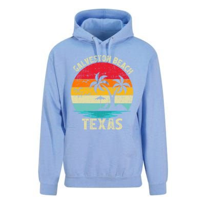 Family Vacation Vintage Retro Texas Galveston Beach Cute Gift Unisex Surf Hoodie