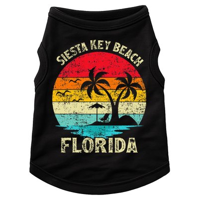 Family Vacation Vintage Retro Florida Siesta Key Beach Doggie Tank
