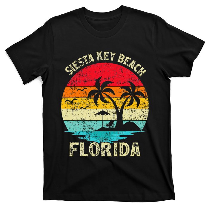 Family Vacation Vintage Retro Florida Siesta Key Beach T-Shirt