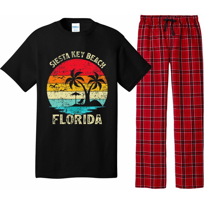 Family Vacation Vintage Retro Florida Siesta Key Beach Pajama Set