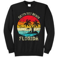 Family Vacation Vintage Retro Florida Siesta Key Beach Tall Sweatshirt