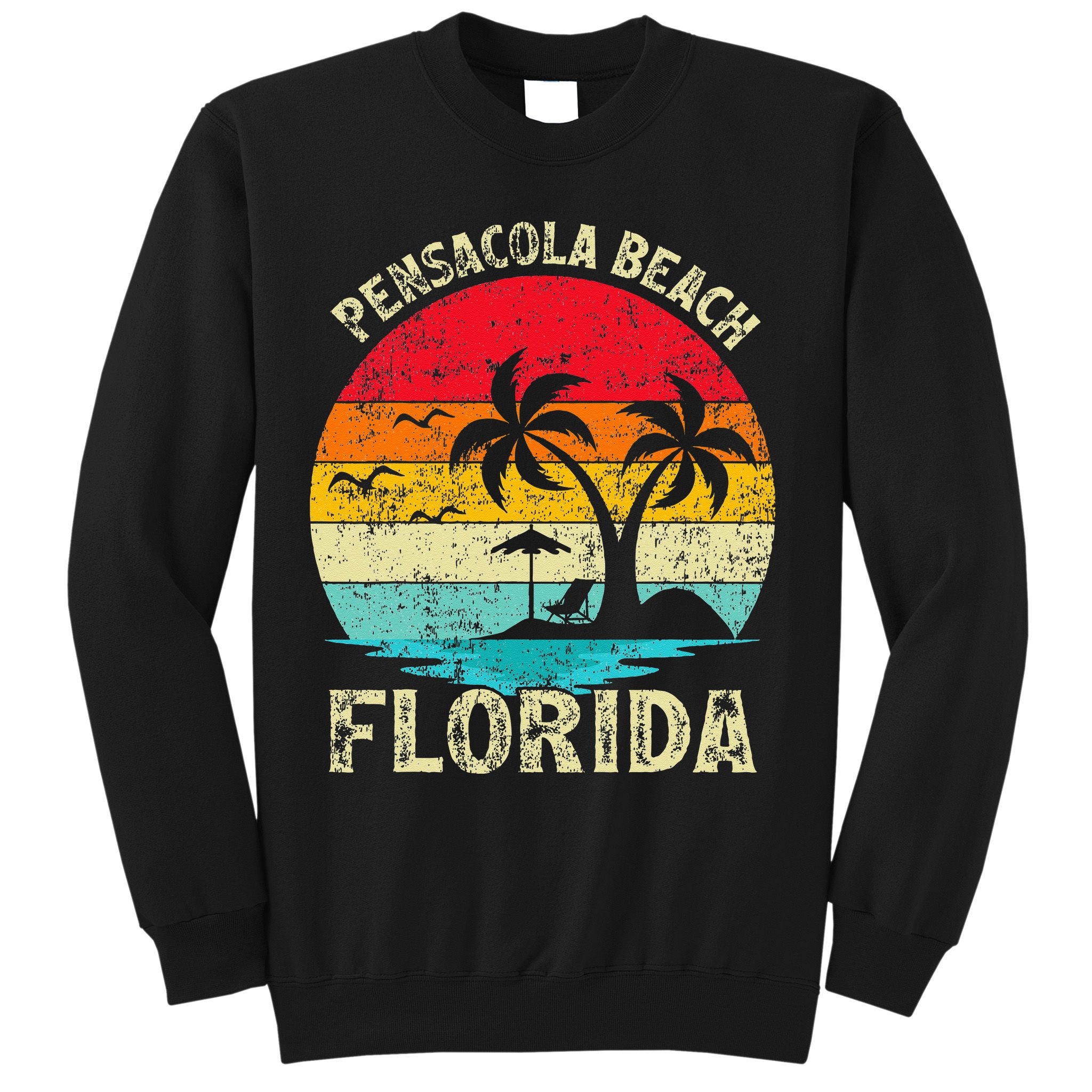 Family Vacation Vintage Retro Florida Pensacola Beach Sweatshirt
