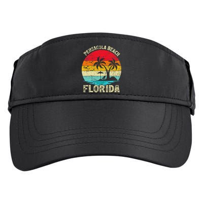 Family Vacation Vintage Retro Florida Pensacola Beach Adult Drive Performance Visor