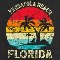 Family Vacation Vintage Retro Florida Pensacola Beach Beanie