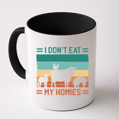 Funny Vegan Vegetarian I Don't Eat My Homies Gift Mug