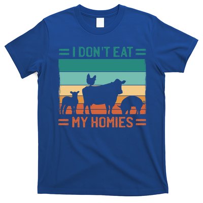 Funny Vegan Vegetarian I Don't Eat My Homies Gift T-Shirt