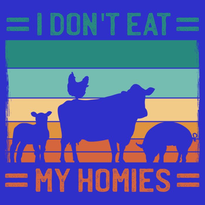 Funny Vegan Vegetarian I Don't Eat My Homies Gift 16 in Basic Backpack