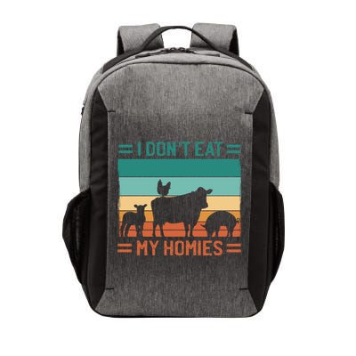 Funny Vegan Vegetarian I Don't Eat My Homies Gift Vector Backpack