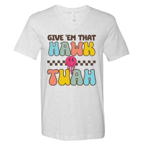 Funny Viral Video Western Country Accent Hawk Tush Meme V-Neck T-Shirt