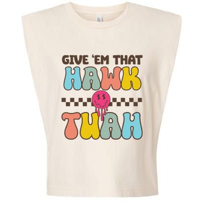 Funny Viral Video Western Country Accent Hawk Tush Meme Garment-Dyed Women's Muscle Tee