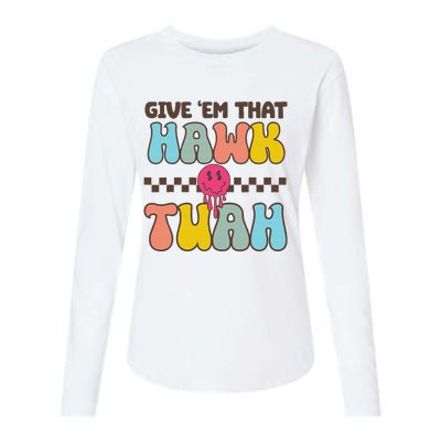 Funny Viral Video Western Country Accent Hawk Tush Meme Womens Cotton Relaxed Long Sleeve T-Shirt