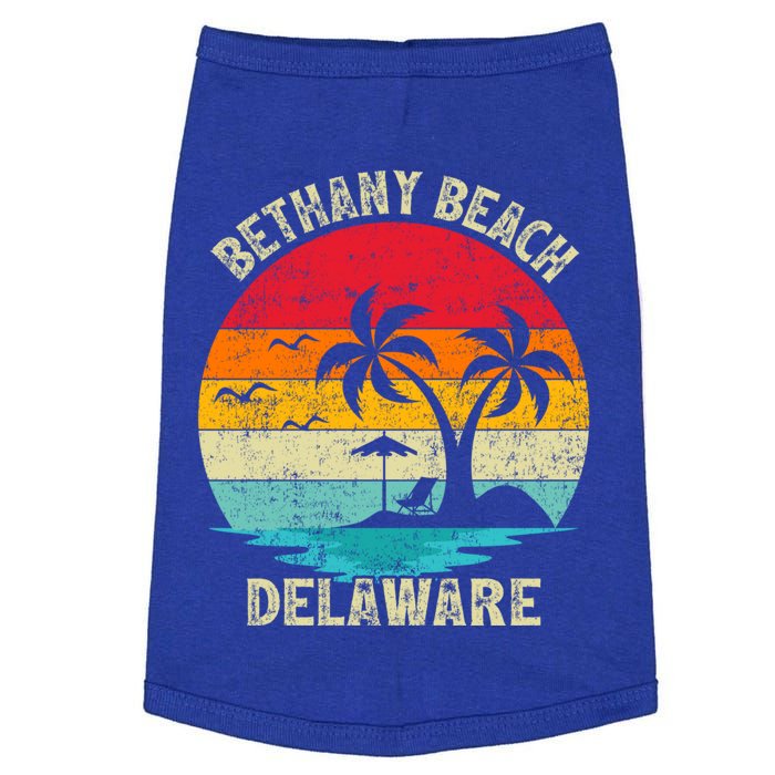 Family Vacation Vintage Retro Delaware Bethany Beach Gift Doggie Tank