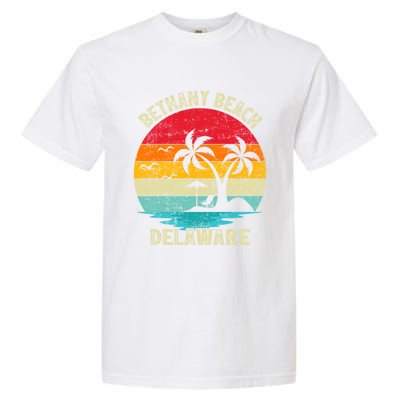 Family Vacation Vintage Retro Delaware Bethany Beach Gift Garment-Dyed Heavyweight T-Shirt