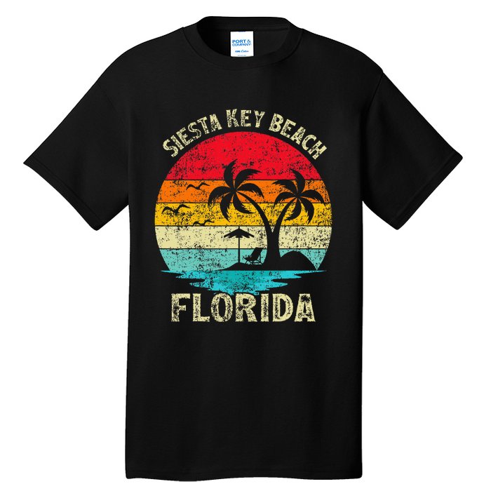 Family Vacation Vintage Retro Florida Siesta Key Beach Tall T-Shirt