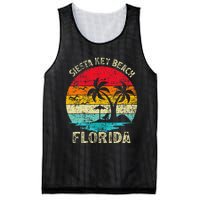 Family Vacation Vintage Retro Florida Siesta Key Beach Mesh Reversible Basketball Jersey Tank