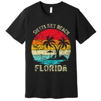 Family Vacation Vintage Retro Florida Siesta Key Beach Premium T-Shirt