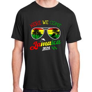 Family Vacation Vacay Girl Trip Jamaica Here We Come 2024 Adult ChromaSoft Performance T-Shirt