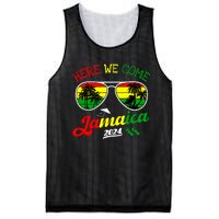 Family Vacation Vacay Girl Trip Jamaica Here We Come 2024 Mesh Reversible Basketball Jersey Tank