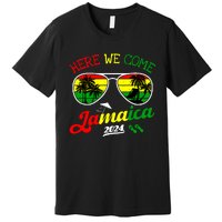 Family Vacation Vacay Girl Trip Jamaica Here We Come 2024 Premium T-Shirt