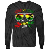 Family Vacation Vacay Girl Trip Jamaica Here We Come 2024 Tie-Dye Long Sleeve Shirt