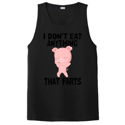 Funny Vegetarian Vegan I Don't Eat Anything That Farts Gift PosiCharge Competitor Tank