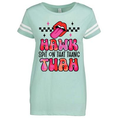 Funny Viral Video Western Humor Country Accent Hawk Tuah Meme Enza Ladies Jersey Football T-Shirt