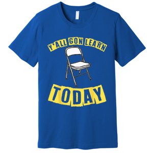 Funny Video Viral Folding Chair Alabama Meme Boat Brawl Premium T-Shirt